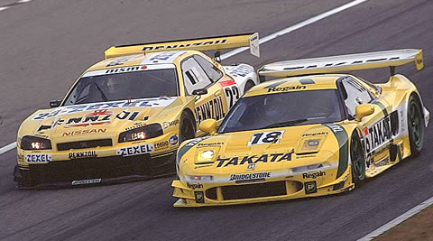 Pennzoil NISMO Skyline GTR & Takata Honda NSX Picture